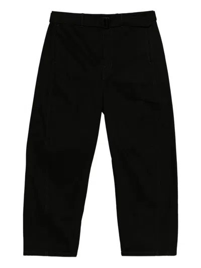 Lemaire Twisted Denim Cotton Jeans In Black