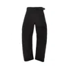 Lemaire 'twisted' Denim Pants With Belt In Black