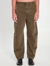 Lemaire Twisted Belted Pants In Brown
