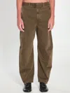 Lemaire Twisted Belted Pants In Brown