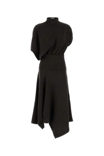 Lemaire Twisted Dress In Brown