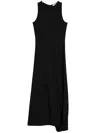 Lemaire Twisted Hem Dress In Nero