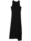 Lemaire Twisted Hem Dress In Black