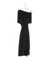 Lemaire Twisted Hem Dress In Black