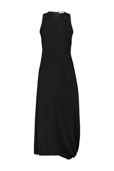 Lemaire Twisted Hem Dress Clothing In Black