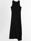 Lemaire Twisted Hem Dress In Black