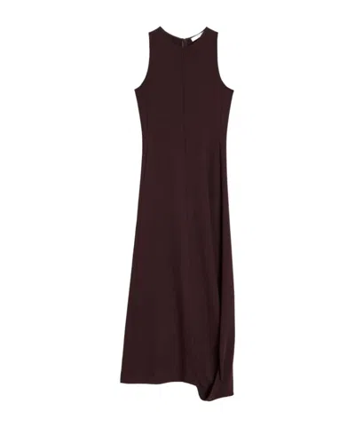 LEMAIRE LEMAIRE TWISTED-HEM SLEEVELESS MIDI DRESS