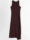 Lemaire Twisted Hem Midi Dress In Red