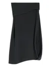 Lemaire Twisted-hem Skirt In Gray