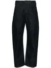 Lemaire Twisted High-rise Straight Jeans In Blue