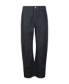 Lemaire Indigo Twisted Belted Jeans In Blue