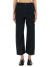 Lemaire Twisted High-rise Cropped Jeans In Black