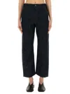 Lemaire Twisted High-rise Cropped Jeans In Blue