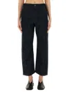 Lemaire Twisted High-rise Cropped Jeans In Blue