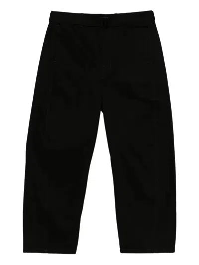 Lemaire Twisted Belted Jeans In Black