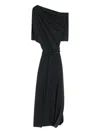 Lemaire Twisted Hem Dress In Gray