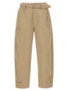 Lemaire Twisted Pleated Trousers In Beige
