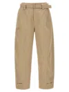 Lemaire Twisted Pleated Trousers In Beige