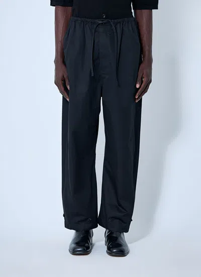 Lemaire Men Twisted Pants In Black