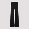 Lemaire Twisted Black Cotton Pants In Black