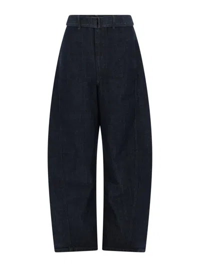 Lemaire "twisted" Pants In Blue