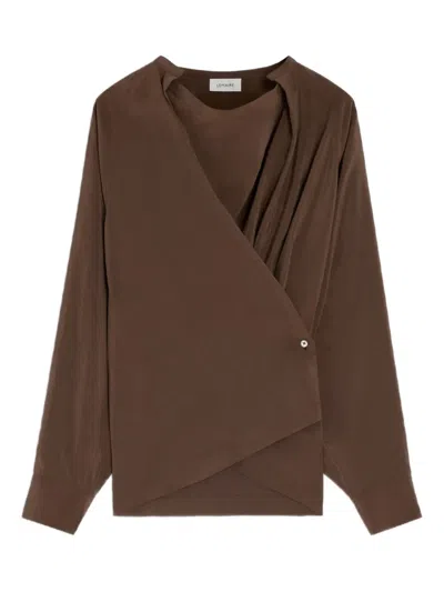 LEMAIRE TWISTED PLEAT BLOUSE