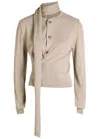 Lemaire Twisted Scarf-effect Knit Cardigan In Multi
