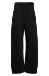 Lemaire Black Twisted Belted Trouser In Black