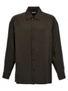 LEMAIRE TWISTED SHIRT, BLOUSE BROWN