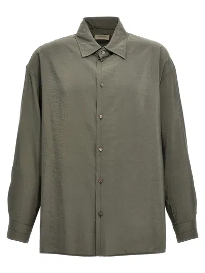 Lemaire Twisted Shirt In Gray