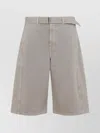 Lemaire Relaxed-fit Shorts With Belted Waist