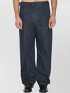 Lemaire Twisted Side Seam Denim Trousers In Blue