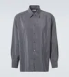 Lemaire Twisted Silk-blend Shirt In Asphalt