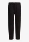 Lemaire Twisted Straight-leg Jeans In Black