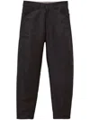 Lemaire Twisted Tapered Trousers In Brown
