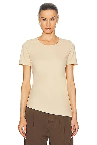 Lemaire Twisted Tee In Soft Sand