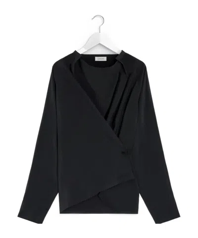 LEMAIRE LEMAIRE LONG-SLEEVED TWISTED TOP