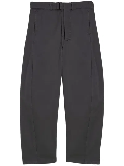 Lemaire Twisted Trousers In Blue