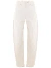 Lemaire Five Pocket Pants In White