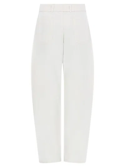 Lemaire Twisted Trousers In White