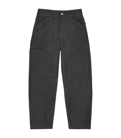 Lemaire Twisted Workwear Jeans In Black