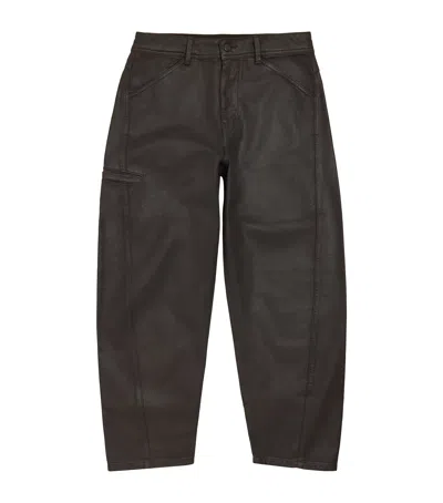 Lemaire Twisted Workwear Jeans In Brown