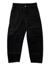 Lemaire Twisted Workwear Pants In Black