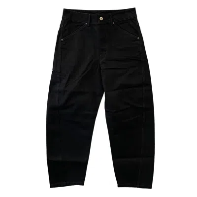 Lemaire Twisted Workwear Pants In Black