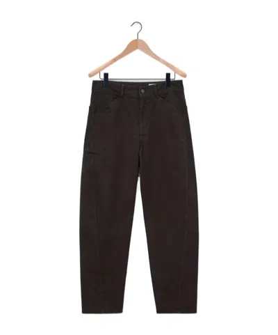 Lemaire Twisted Workwear Pants In Black