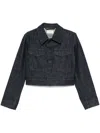 Lemaire Two Pocket Cropped Jacket In Blue