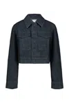 Lemaire Two Pocket Cropped Jacket Clothing In Blue