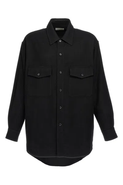 Lemaire 'double Poches Overshirt' Chemise In Black