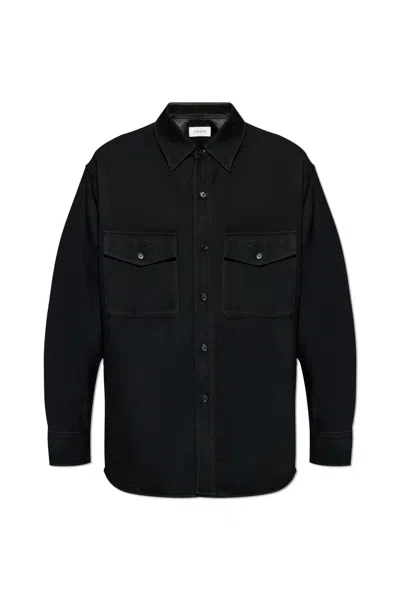 Lemaire Two Pockets Overshirt Shirt In Black