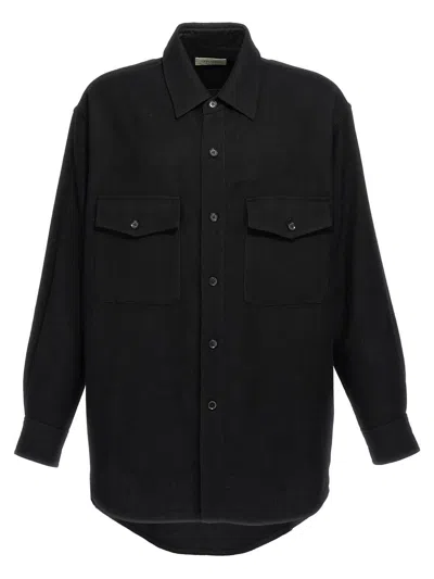 Lemaire 'double Poches Overshirt' Chemise In Black